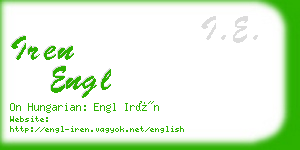 iren engl business card